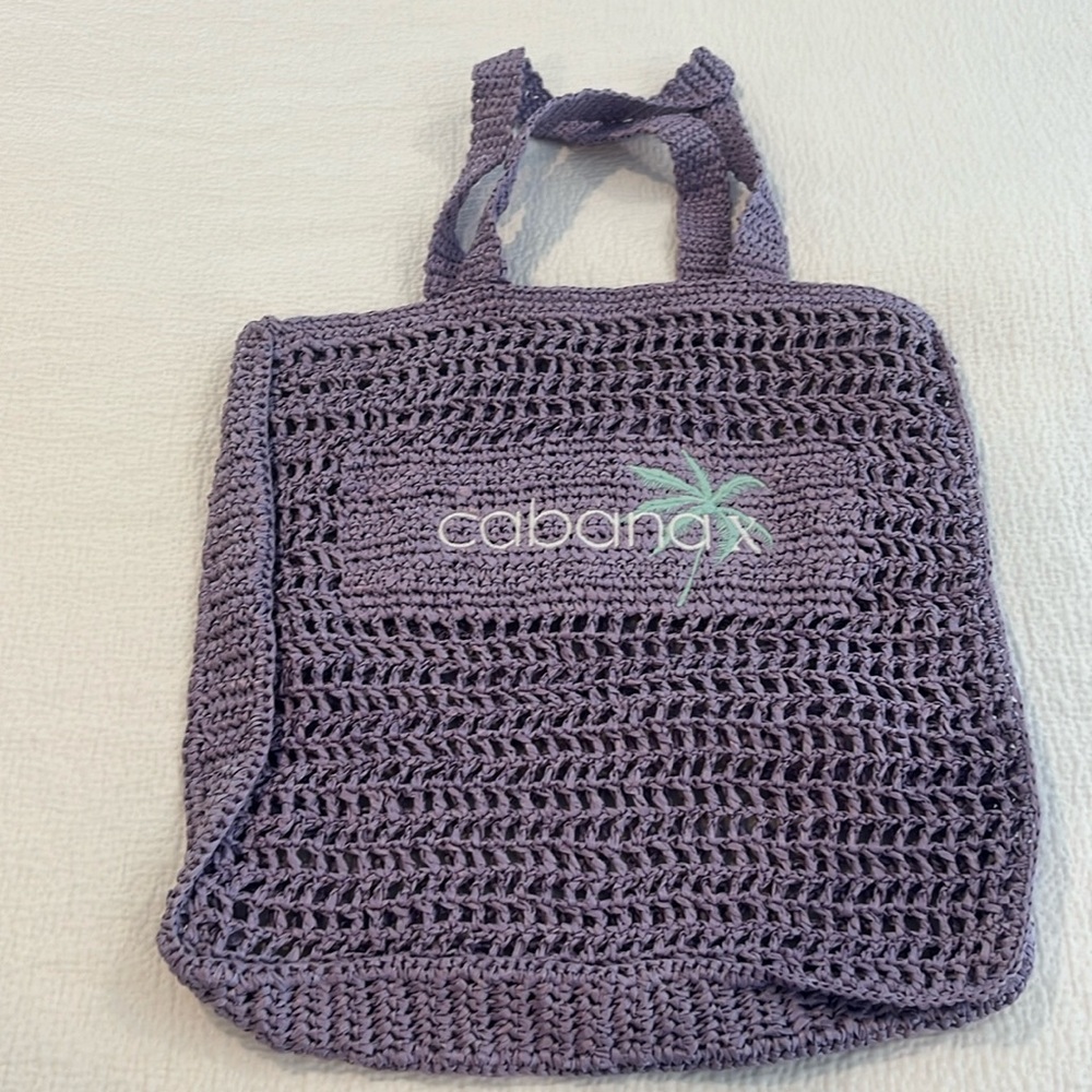 Fishnet Beach Tote - Purple